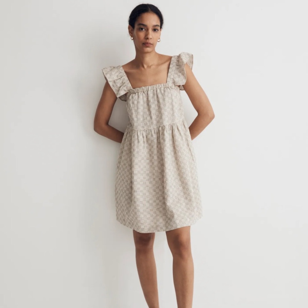 Madewell Cream Mini Dress
